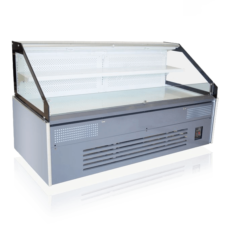 Çok Fonksiyonlu Hava Soğutmalı Tek Katlı Açık Soğutmalı Vitrin (Paslanmaz Çelik Tip) Çok Fonksiyonlu Hava Soğutmalı Tek Katlı Açık Soğutmalı Vitrin (Paslanmaz Çelik Tip)