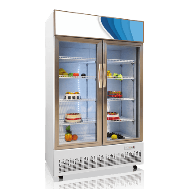 Düşük Gürültülü Sürgülü Kapı Teşhir Dondurucu